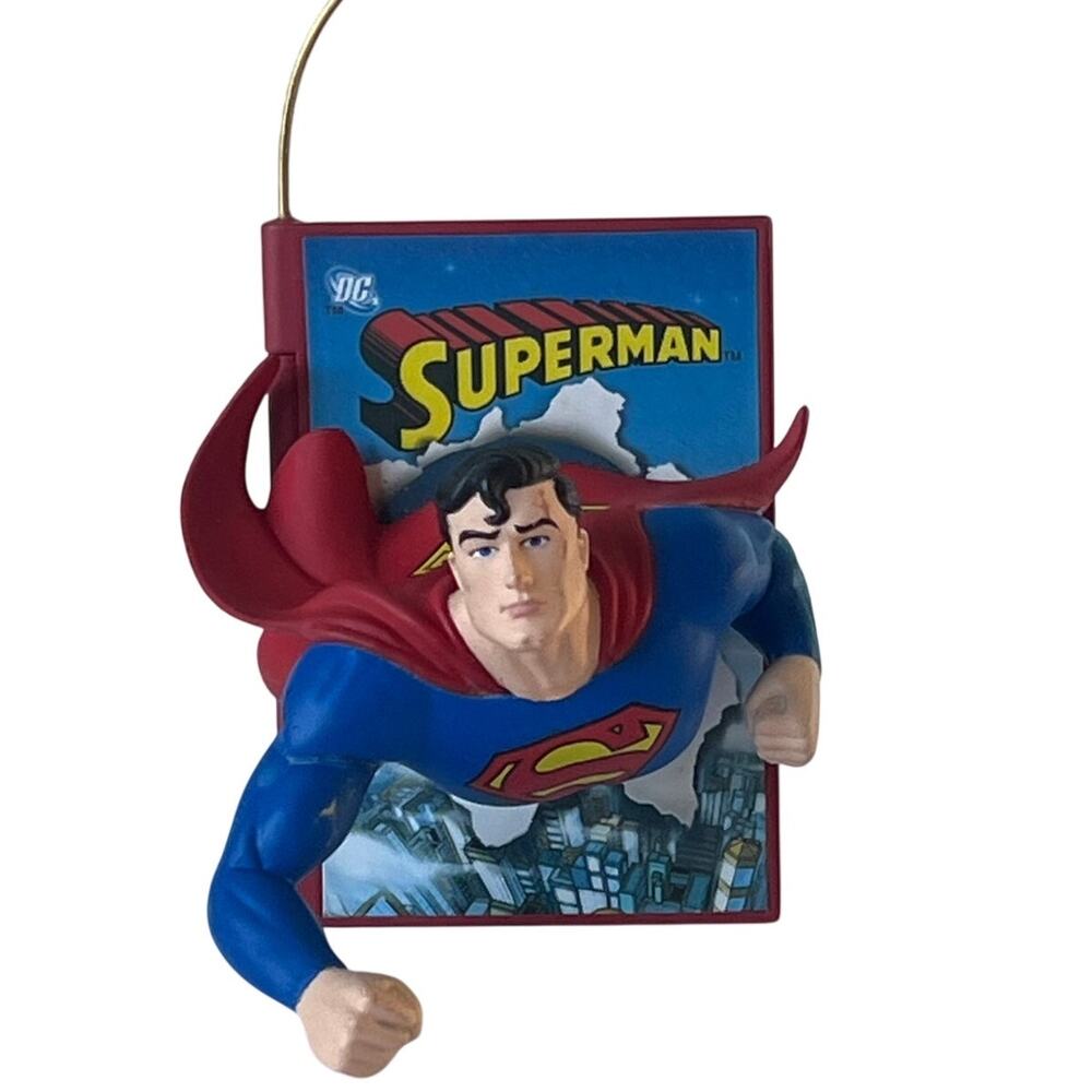 Superman Origin Story Book Ornament DC Comics Christmas Tree Decoration